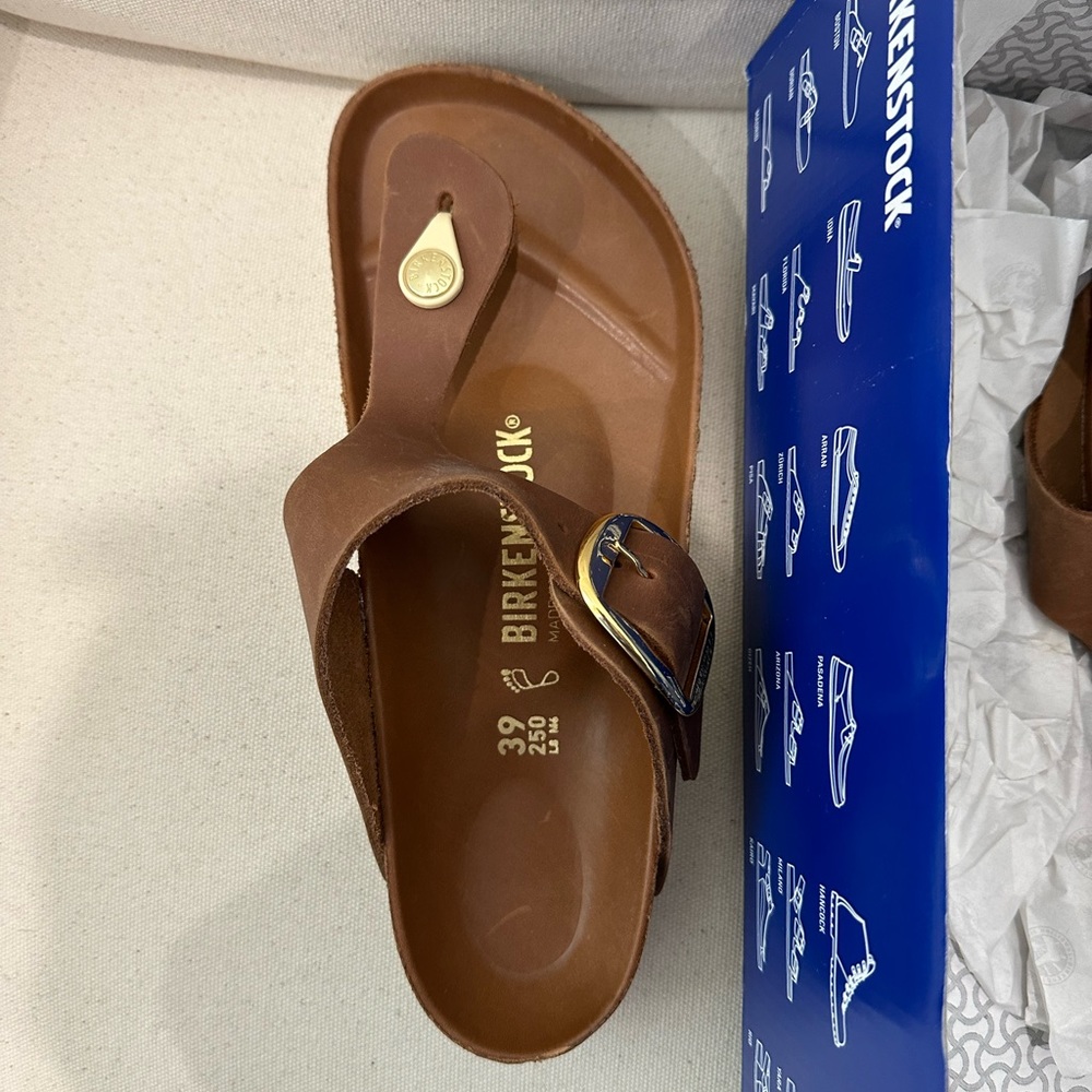 Birkenstock Gizeh Big buckle Cognac
